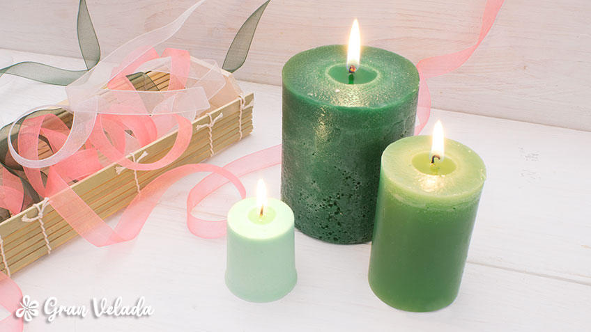 El significado del color de las velas verdes