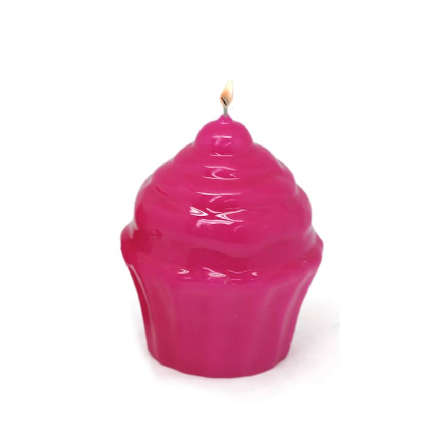 cupcake vela laqueada rosa2