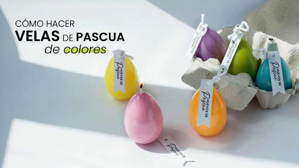 velas en forma de huevo