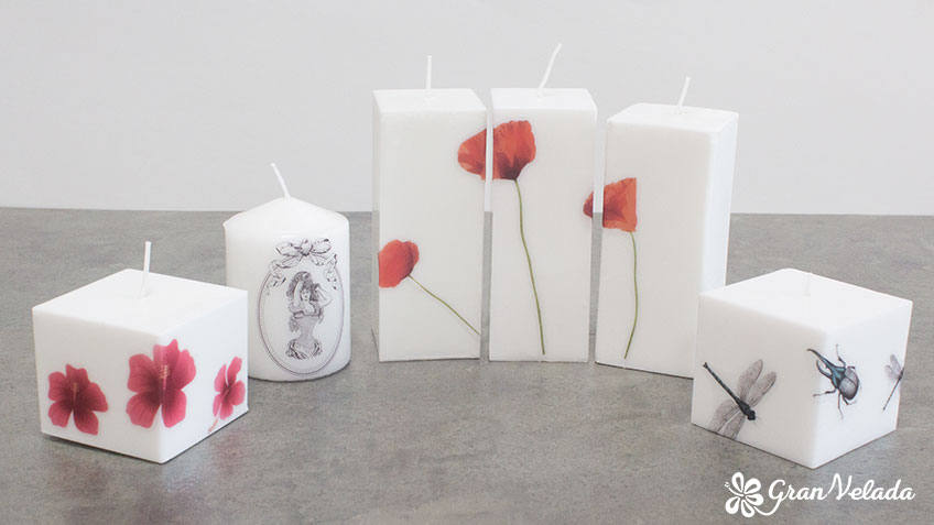 Velas de decoupage