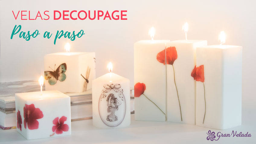 velas decoupage