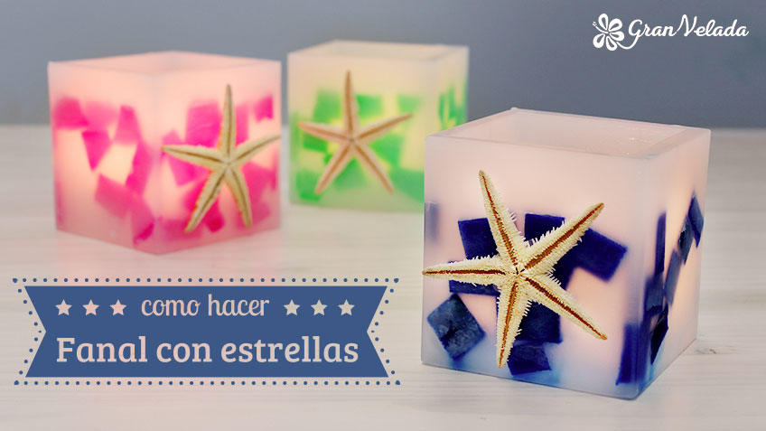 almacenamiento Capitán Brie levantar Farol para velas artesanal y casero con incrustaciones de estrellas