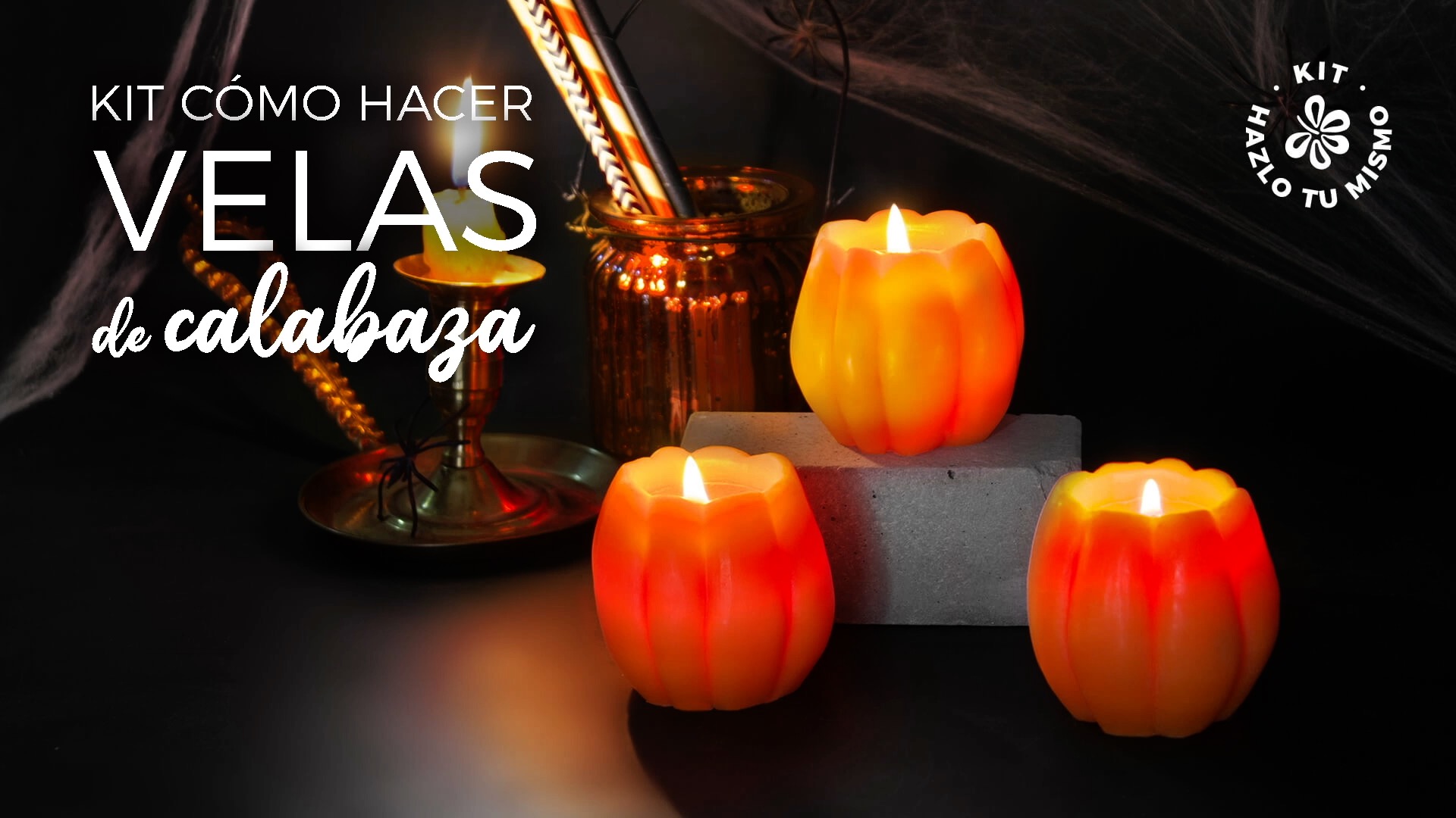 kit hacer velas calabaza