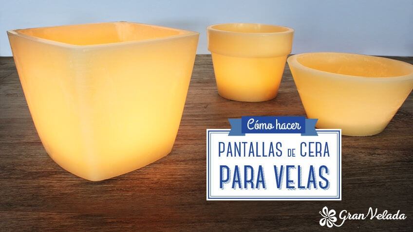 Aprende a hacer pantallas de cera para Velas en casa paso a paso.