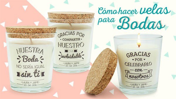 como hacer velas para bodas