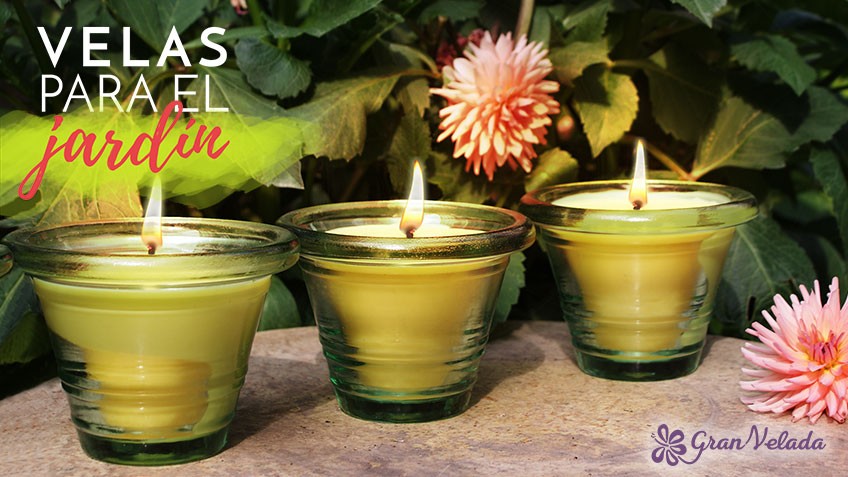 velas para el jardin