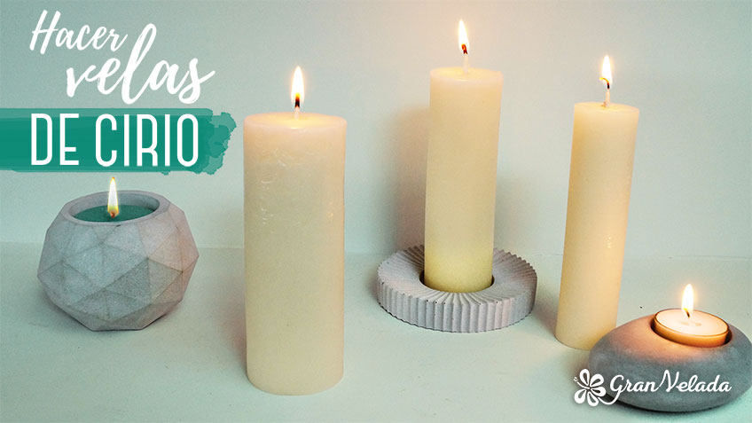 Video y tutorial para hacer velas de cirio en casa