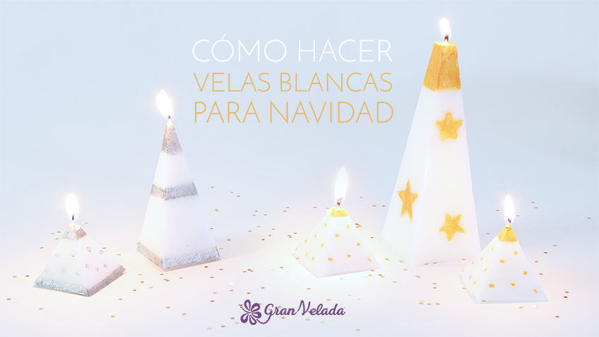 Tutorial para hacer velas blancas para Navidad en casa con vídeo