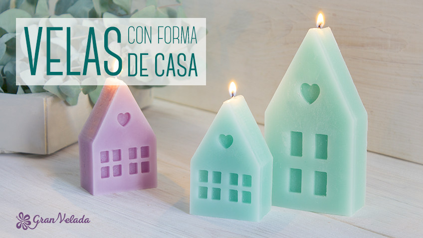 velas con forma de casa