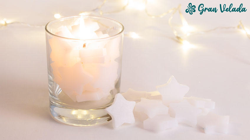 Velas de Navidad DIY