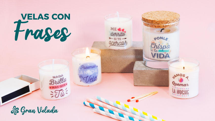 velas con frases post