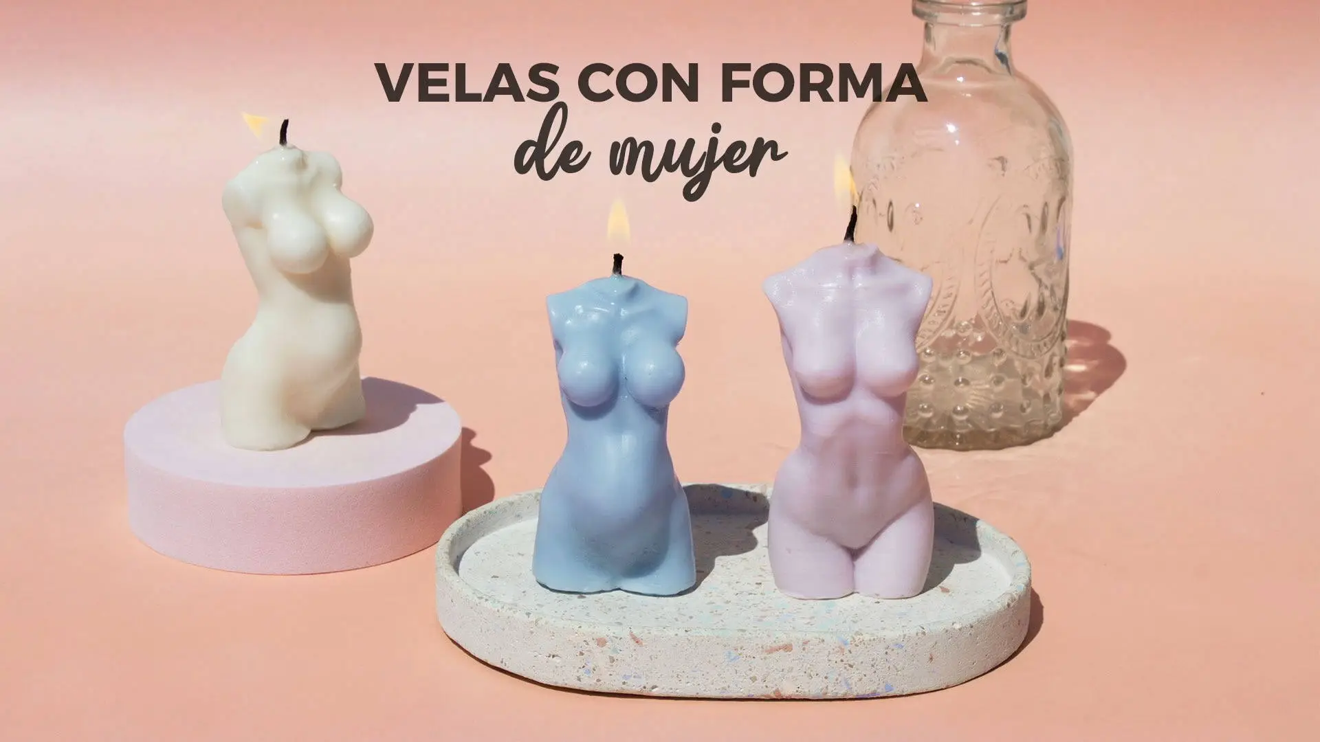 velas forma mujer