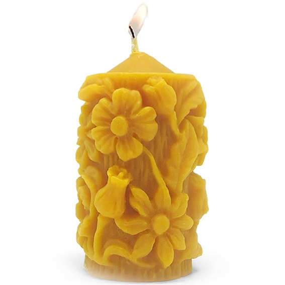 Velas de cera de abeja rectas - Apícola Cinco Villas