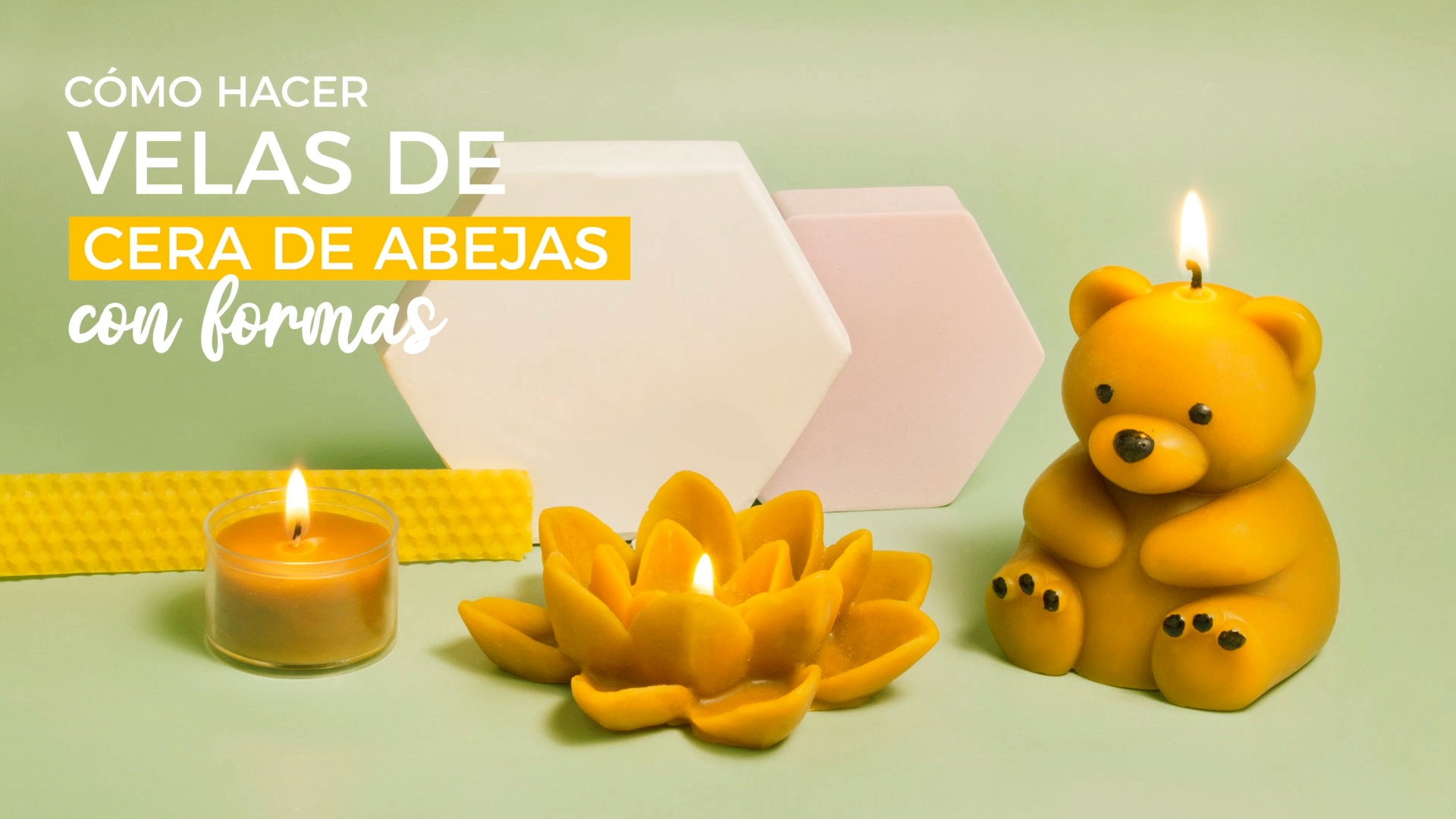 Cómo hacer velas de cera de abejas - Tutoriales arte de Totenart