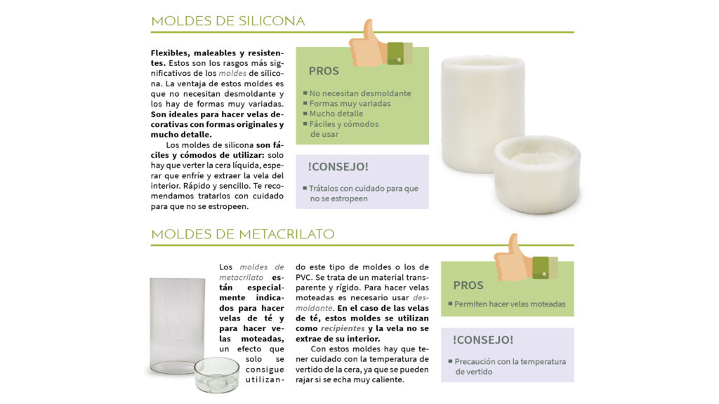 Moldes metalicos para velas: ¡muy resistentes y fáciles de usar!