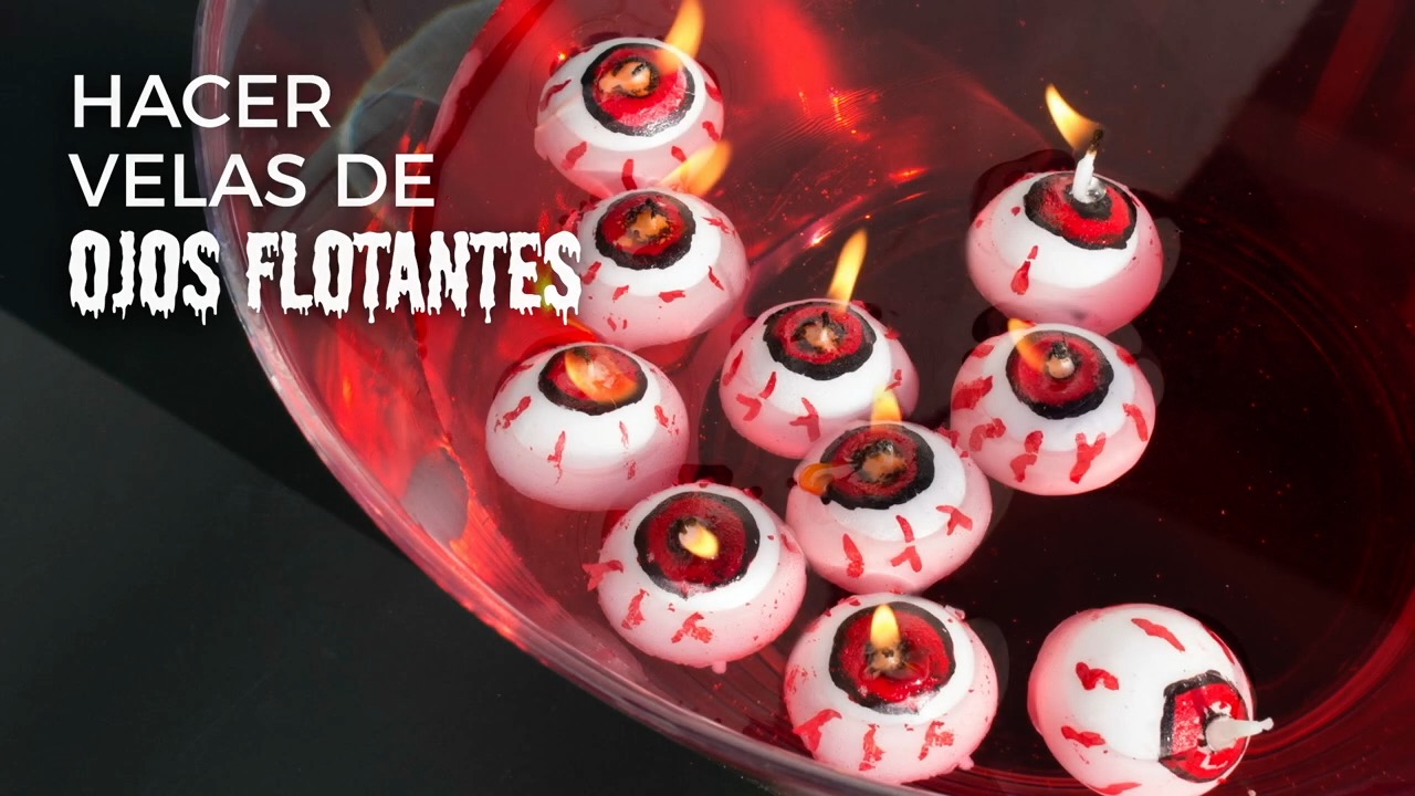 velas ojos flotantes