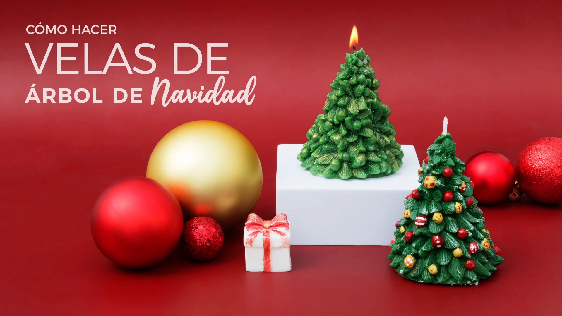 como hacer velas navidad