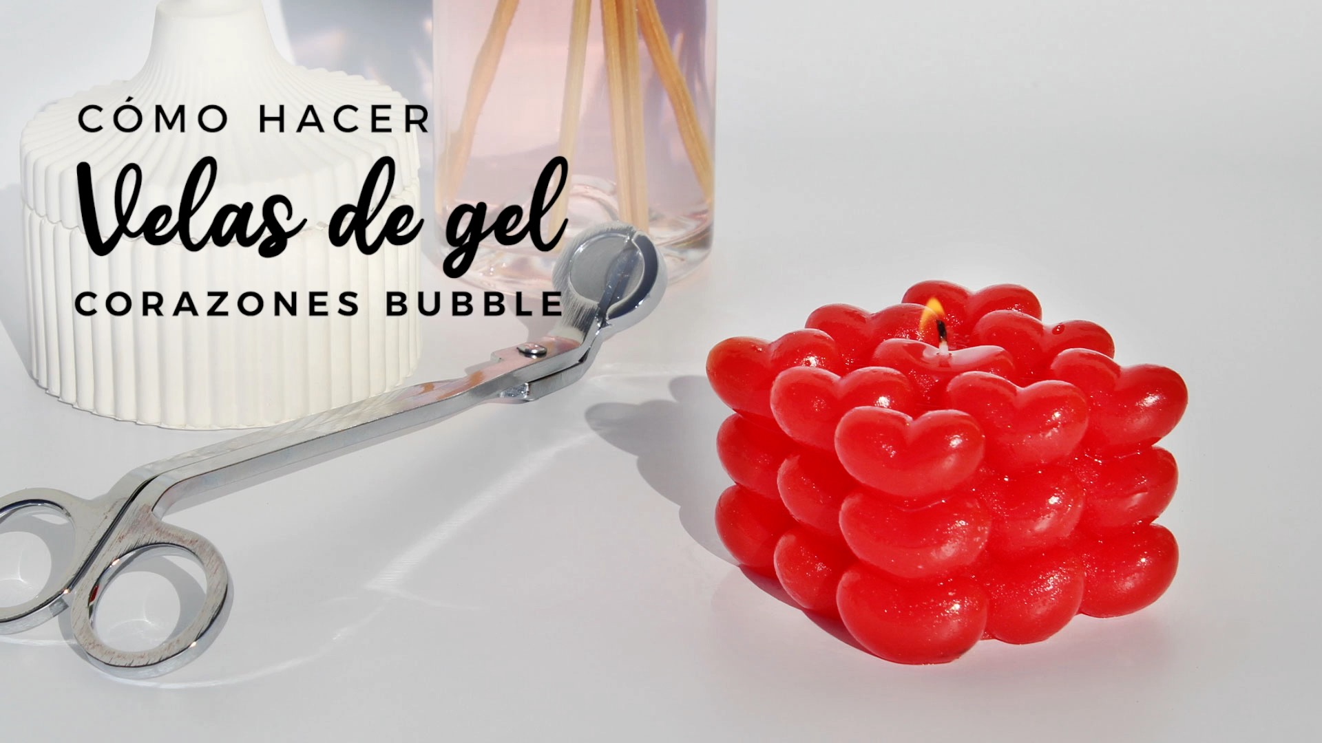 hacer velas gel bubble