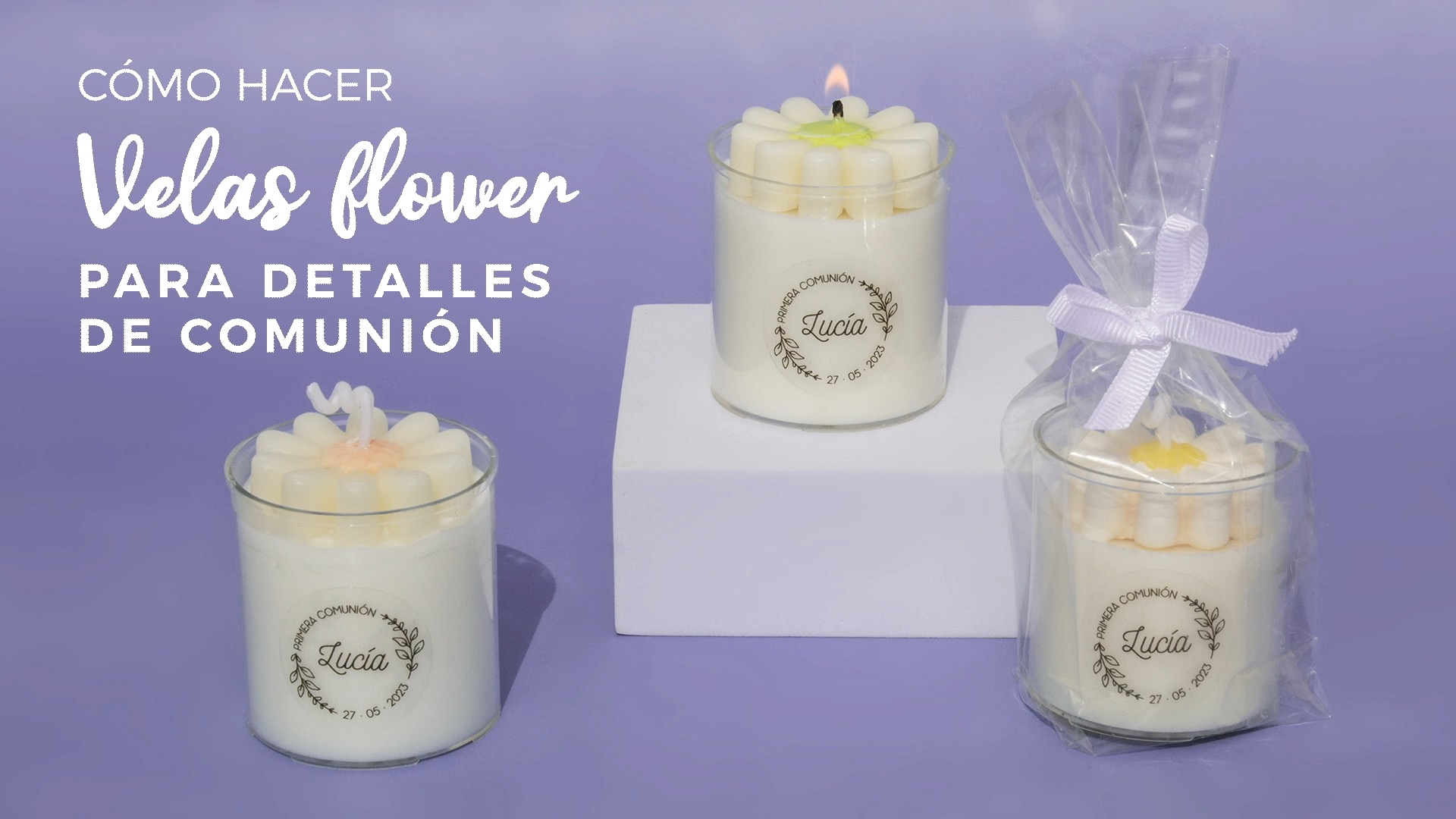 velas flower comunion