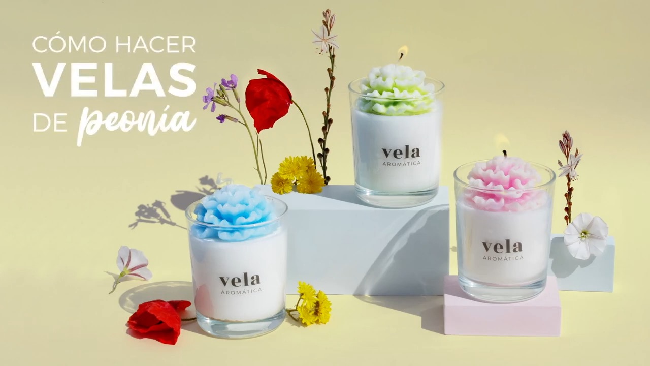 hacer velas peonia