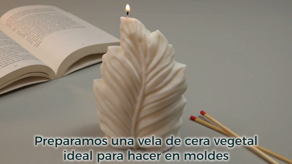 Cera Vegetal moldeable para hacer velas en moldes