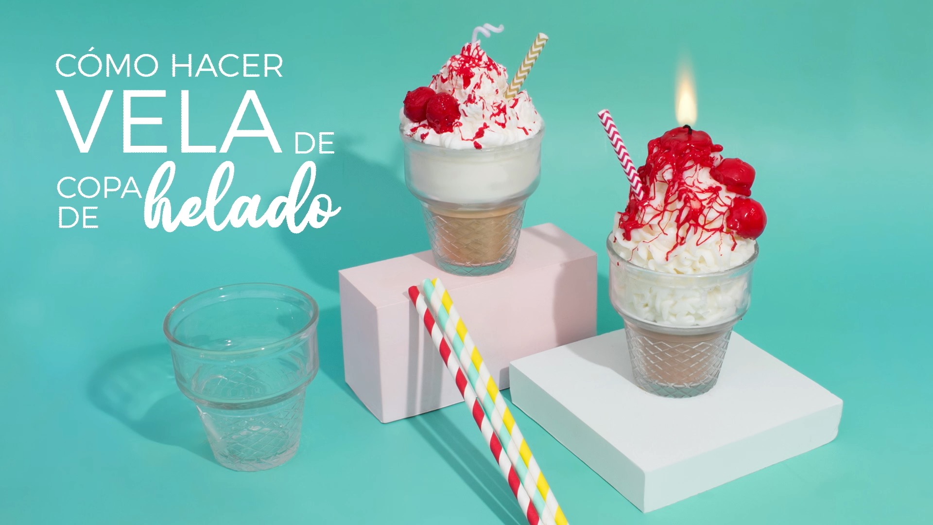 hacer vela copa helado