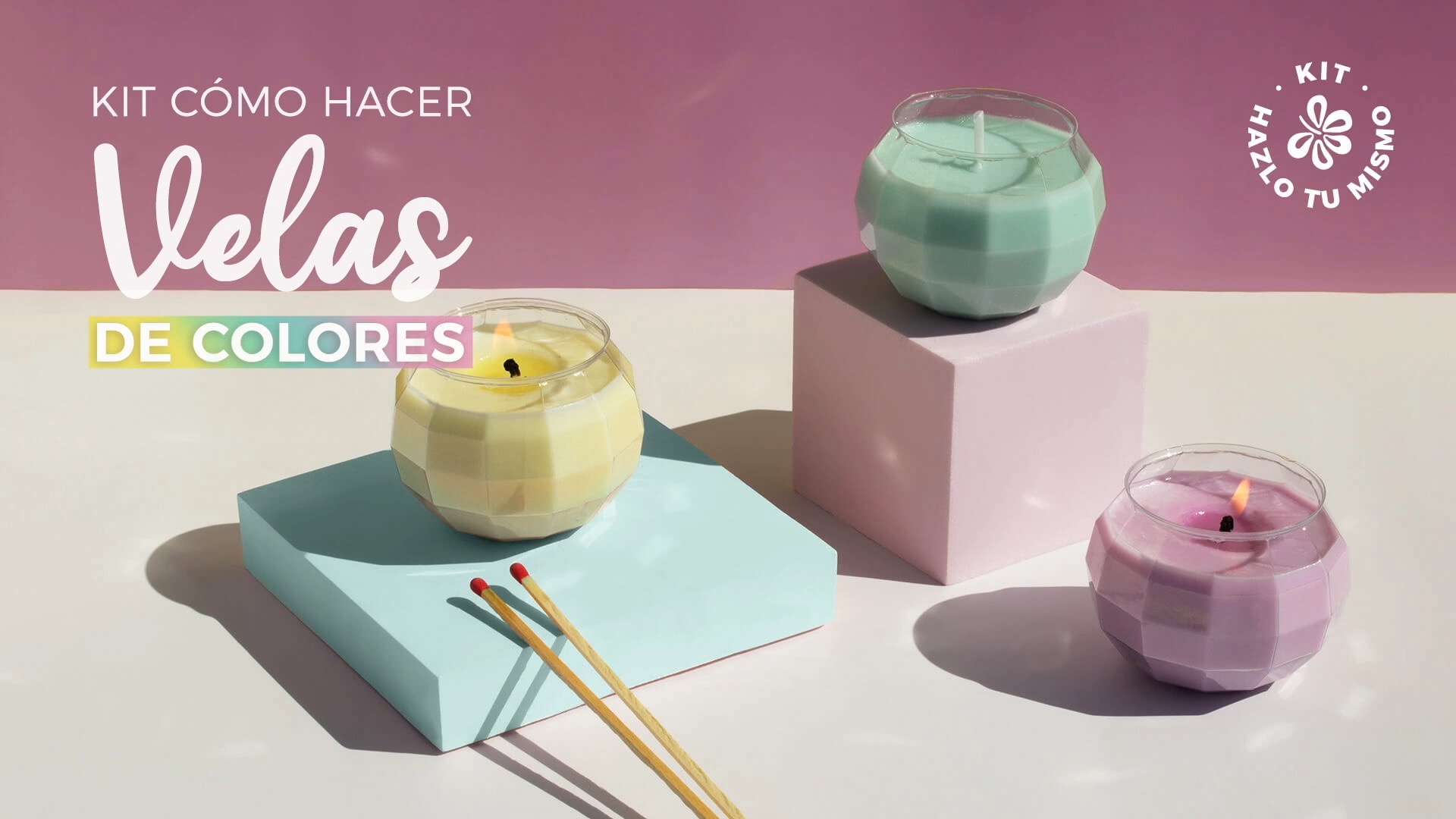 Descubre el kit como hacer velas de Colores de Gran Velada