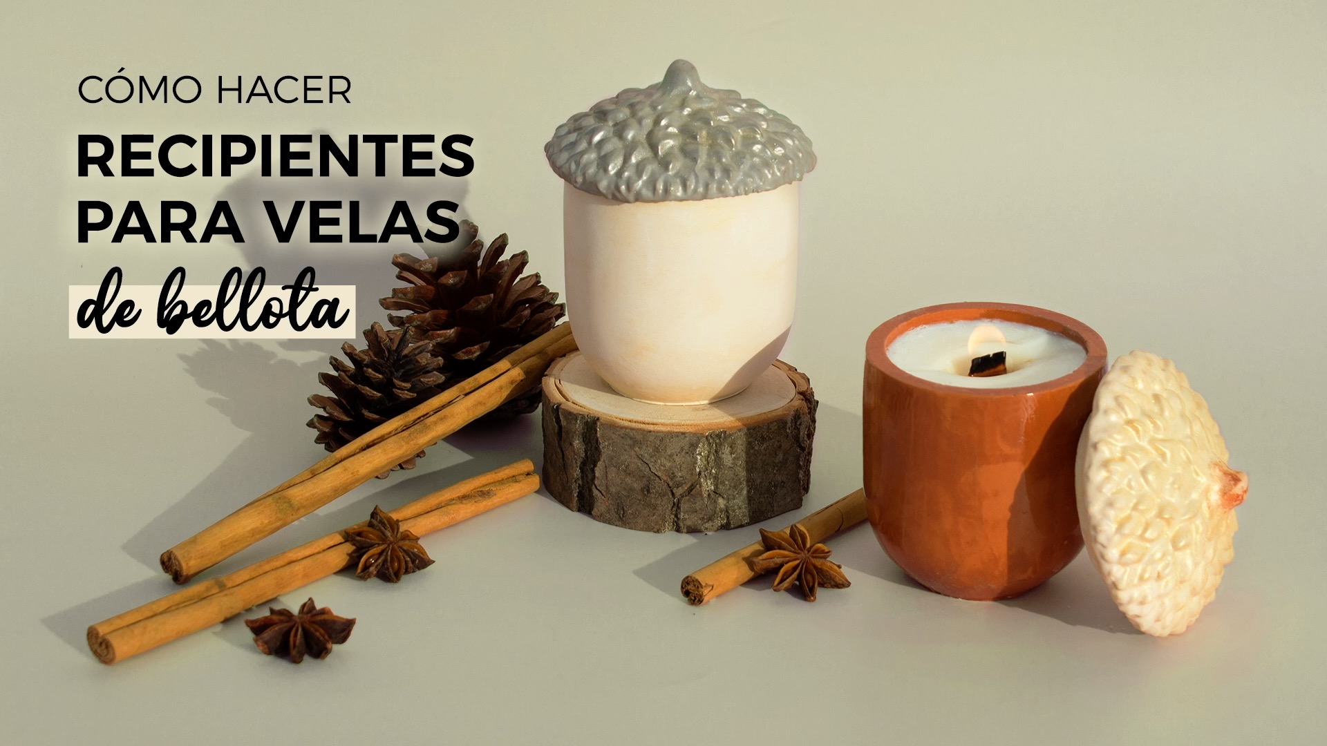 Aprende hacer recipientes de velas diy