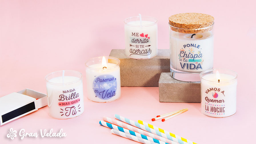 adesivos de velas aromáticas